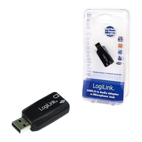Adapter audio USB Logilink, efekt dźwiękowy 5.1 - 2